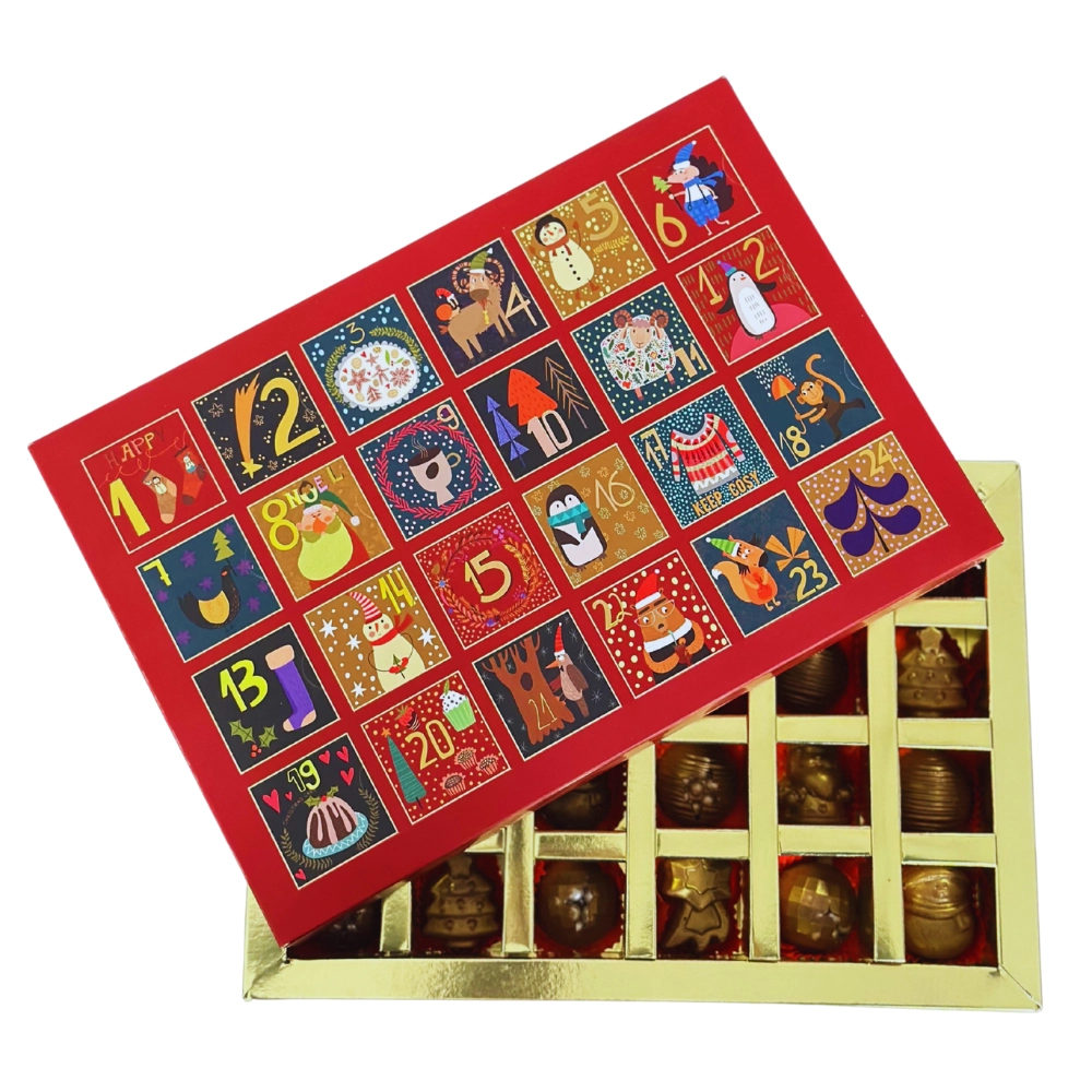 Sheby’s Advent Calendar Chocolate – Premium Yeni Yıl Hediye Kutusu 24’lü