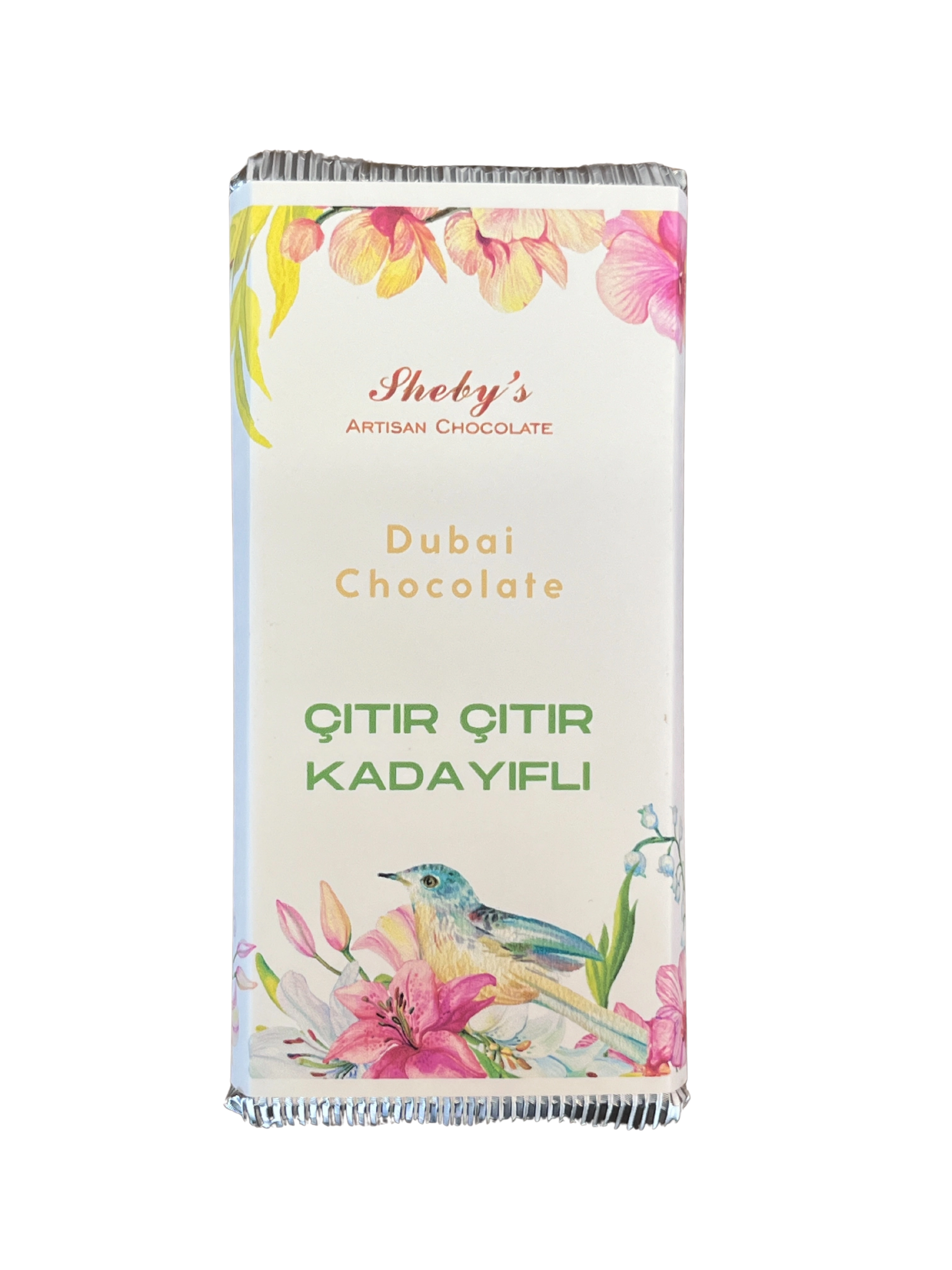Çıtır Kadayıflı Antep Fıstığı Dolgulu Sütlü Tablet Çikolata 200gr (Dubai Çikolatası)